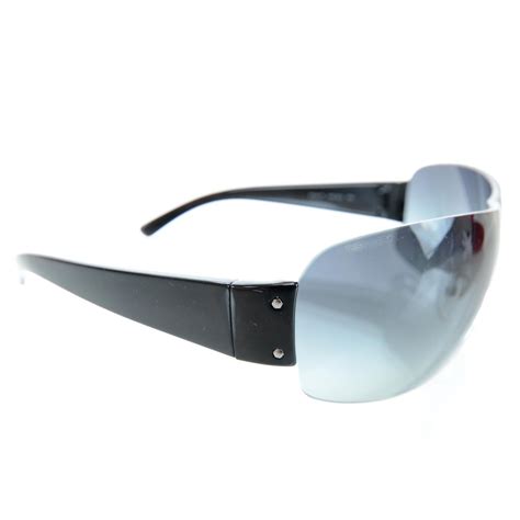 PRADA Rimless Sunglasses SPS 07F Black .